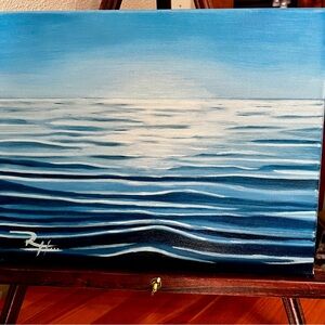 Water Horizon Oil Painting on Canvas